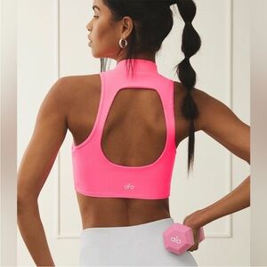 Alo Yoga Goddess Rib Cropped Dynamite Bra